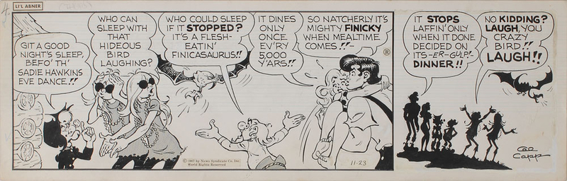 Lot 548 Al Capp Comic Strip