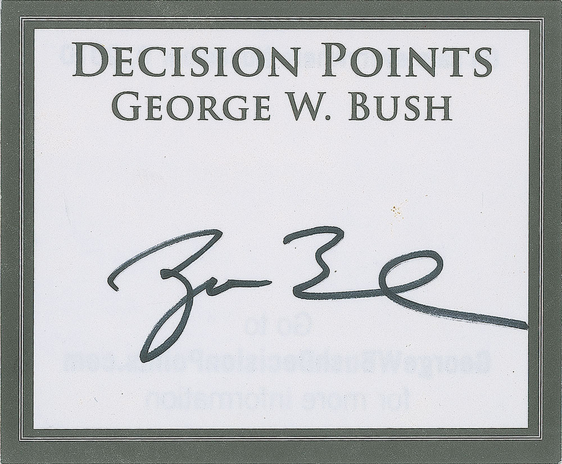 Lot 210 George W. Bush and Andy Card Bookplate and Letter