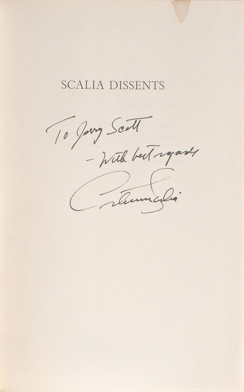 Lot 378 Antonin Scalia