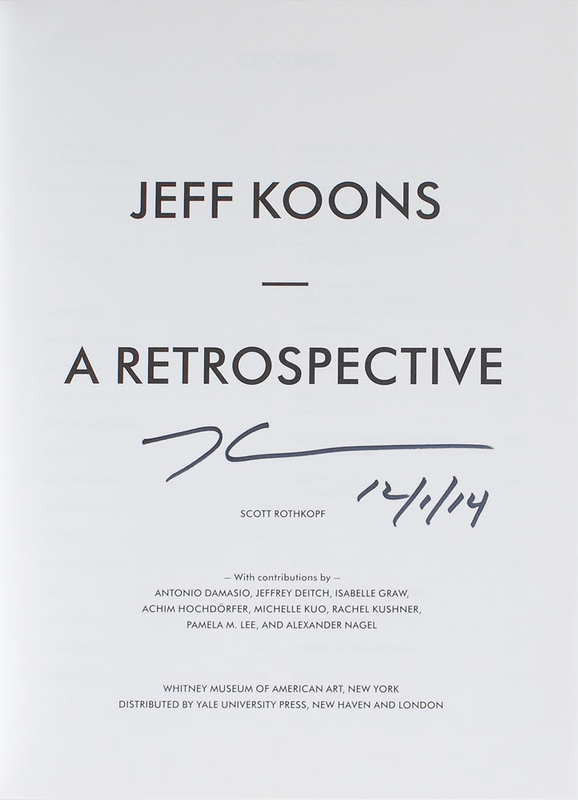 Lot 535 Jeff Koons Book