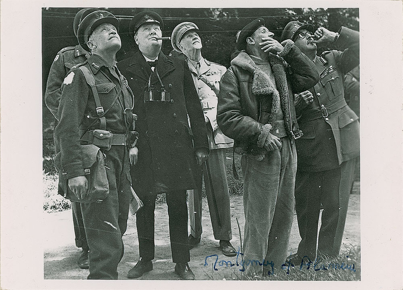 Lot 454 Montgomery of Alamein Signed Photograph