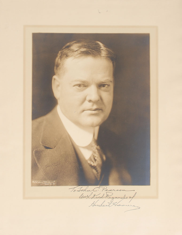 Lot 152 Herbert Hoover Signed Photograph
