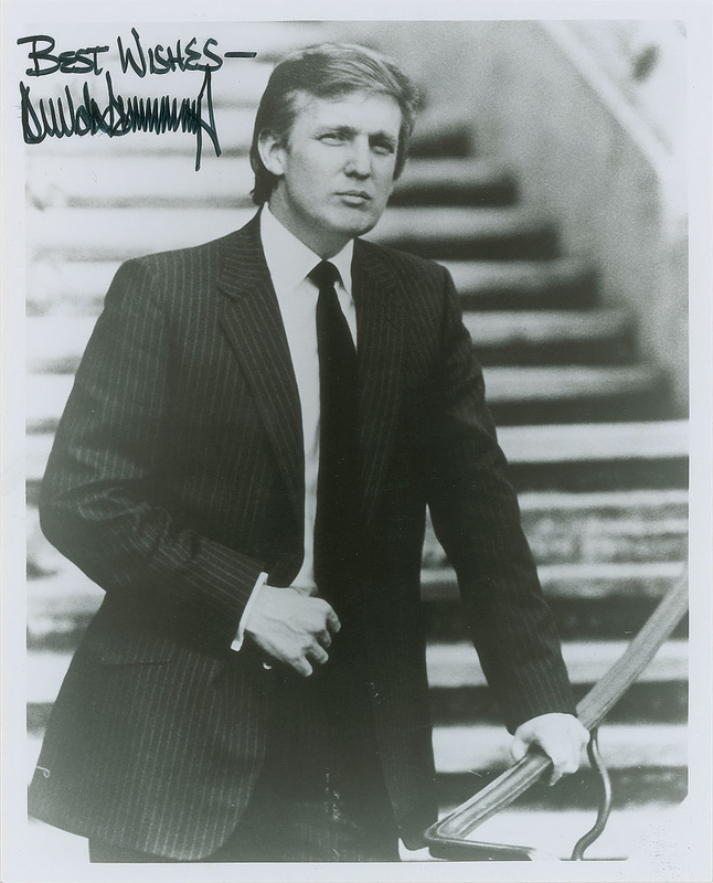 Lot 390 Donald Trump Signed Photograph