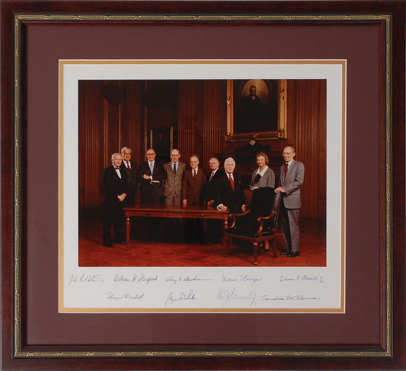 Lot 226 Burger Court Signed Photograph