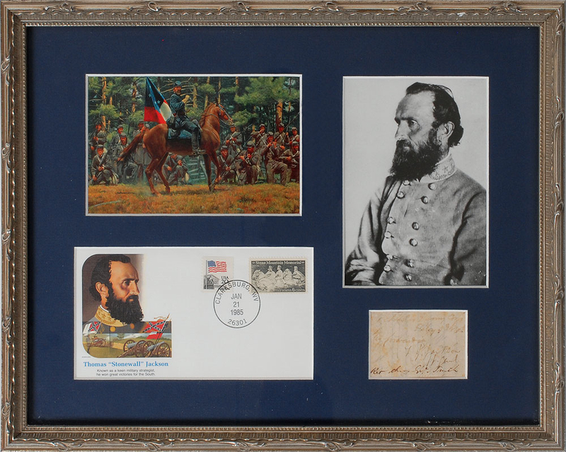 Lot 408 Thomas J. ?Stonewall? Jackson: Sought-after 1863 signature
