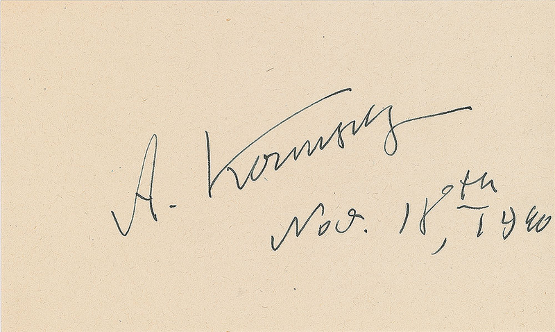 Lot 342 Alexander Kerensky