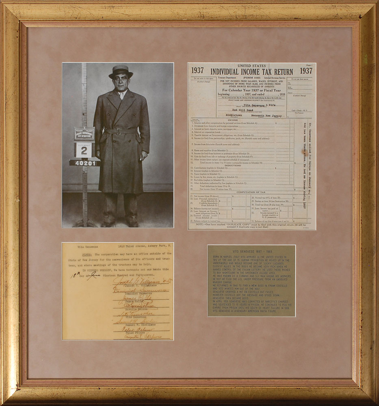 Lot 231 Vito Genovese: The elusive ?Don Vito?