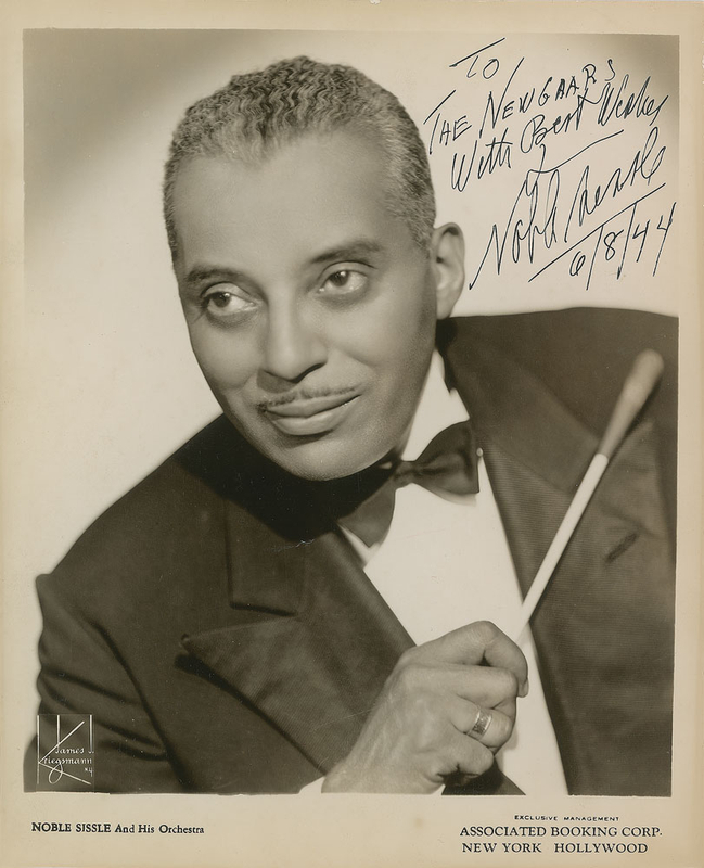 Lot 756 Noble Sissle Signed Photograph