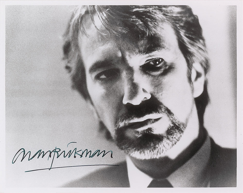 Lot 843 Alan Rickman Signed Photograph