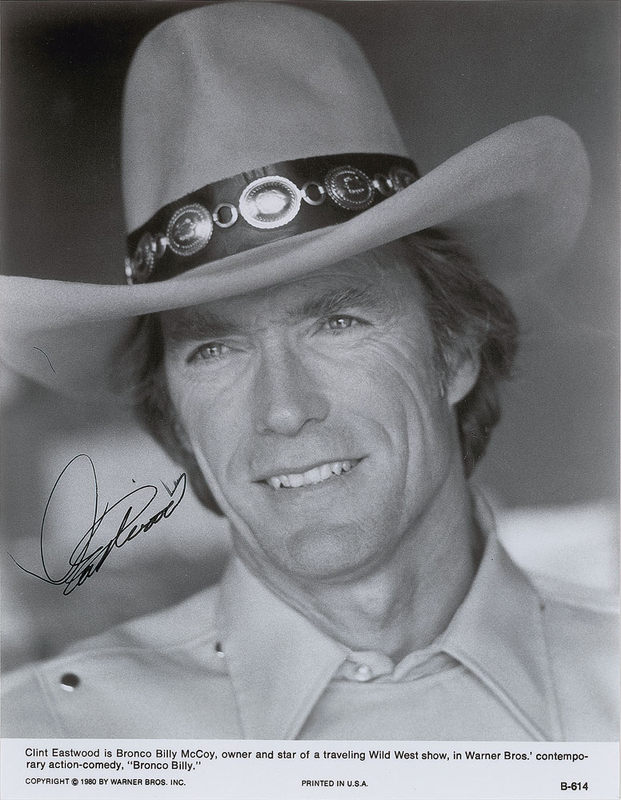 Lot 812 Clint Eastwood Signed Photograph