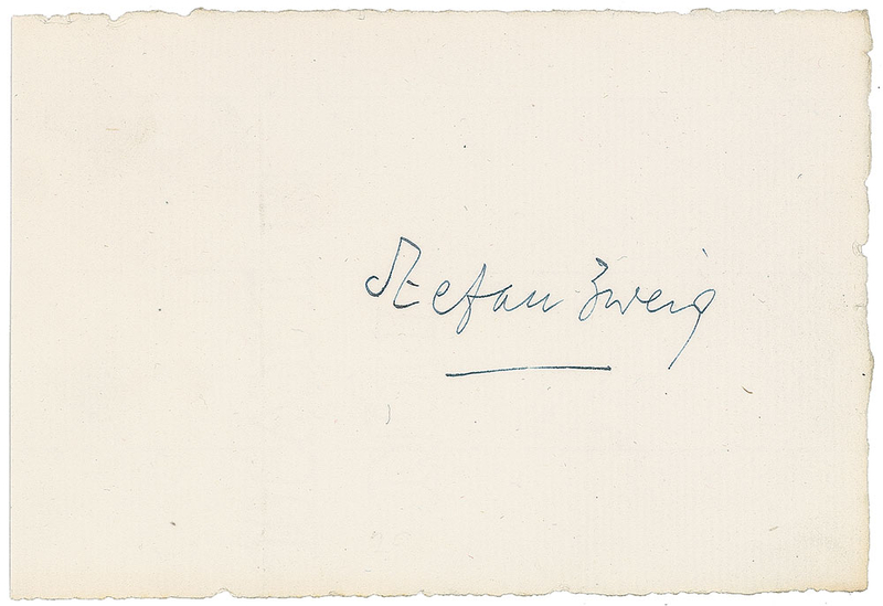 Lot 649 Stefan Zweig