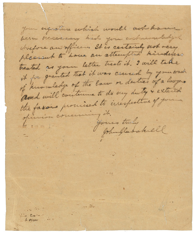 Lot 297 Pat Garrett: ?You lawyers have to put on a certain amount of airs to impress the world with your importance?
