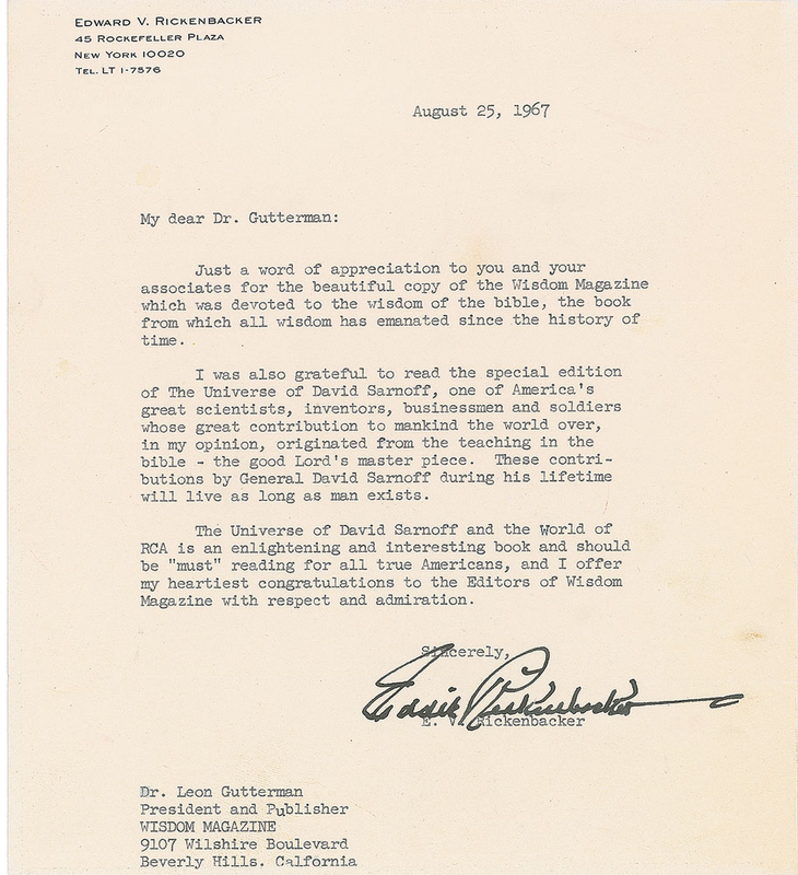 Lot 457 Eddie Rickenbacker