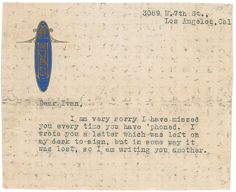 Lot 838 Mabel Normand Typed Letter Signed