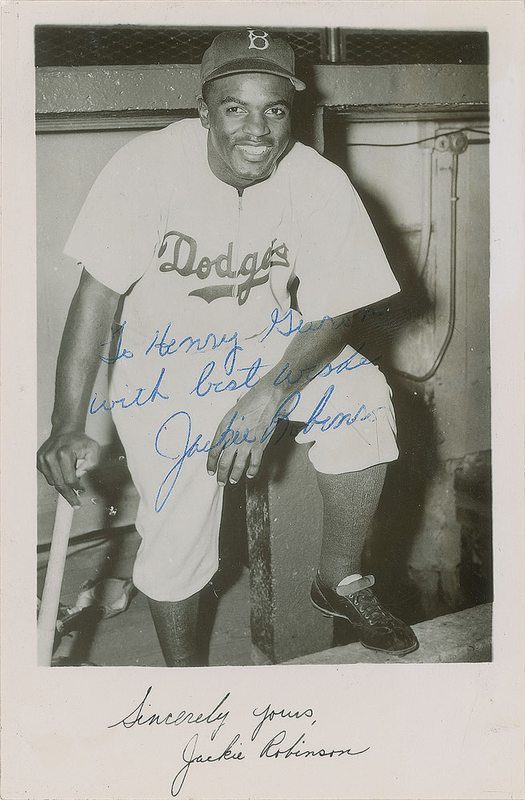 Lot 869 Jackie Robinson Signed Photograph