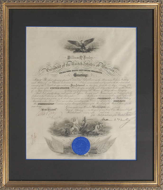 Lot 80 William McKinley Signed Document