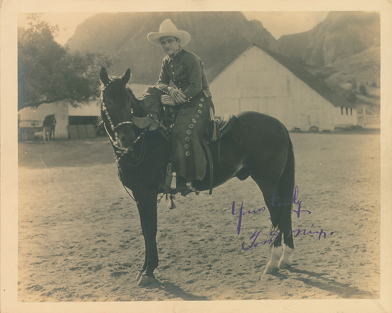 Lot 835 Tom Mix Signed Photograph