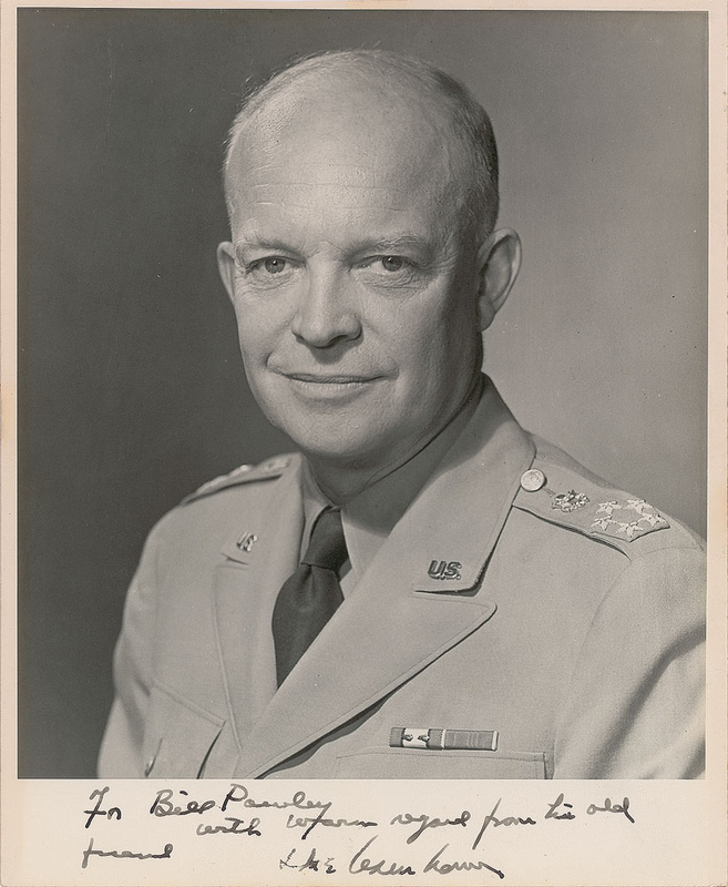 Lot 123 Dwight D. Eisenhower Signed Photograph