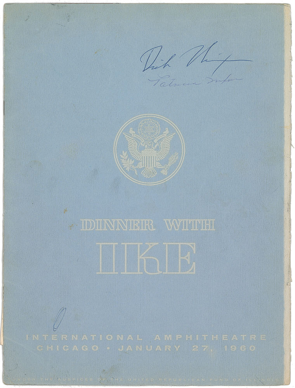 Lot 175 Richard and Pat Nixon Program