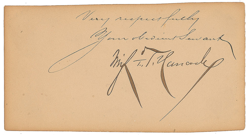 Lot 444 Winfield Scott Hancock Signature