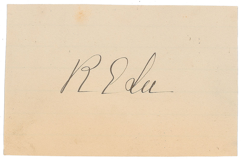 Lot 409 Robert E. Lee Signature