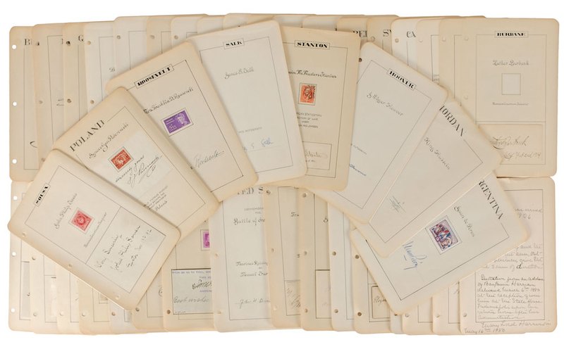 Lot 281 World Leaders and Notables: From Cambodia to Colombia and Pakistan to Peru, an impressive collection of over 500 signatures from around the world