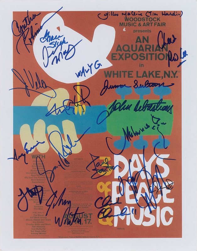 Lot 773 Woodstock Signed Photograph