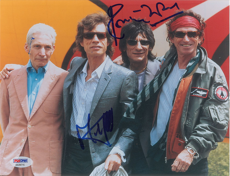 Lot 752 Rolling Stones: Jagger and Wood Signed Photograph