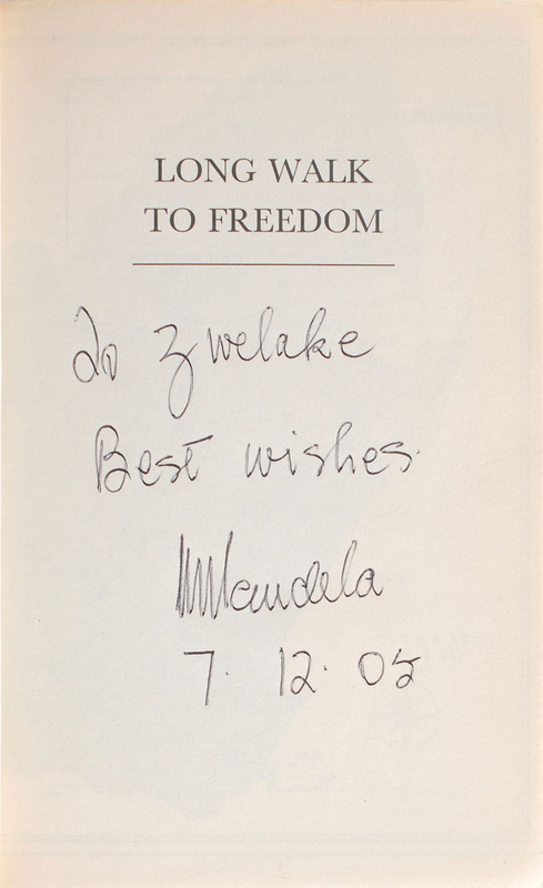 Lot 309 Nelson Mandela Book