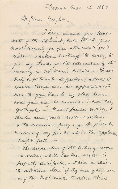 Lot 411 George G. Meade Handwritten Letter Signed