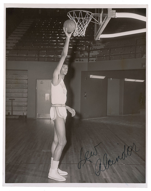 Lot 852 Kareem Abdul-Jabbar: ?Lew Alcindor? as a UCLA Bruin