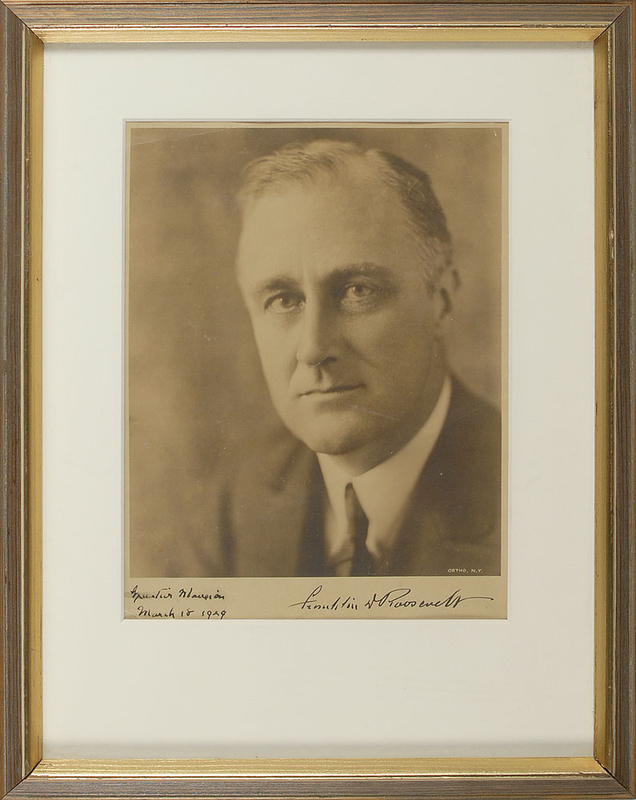 Lot 109 Franklin D. Roosevelt Signed Photograph