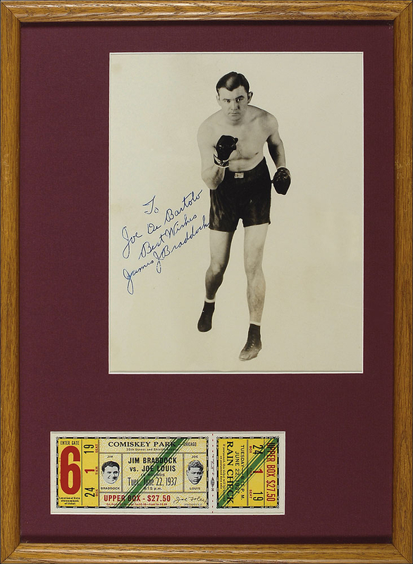 Lot 855 James J. Braddock: The Cinderella Man