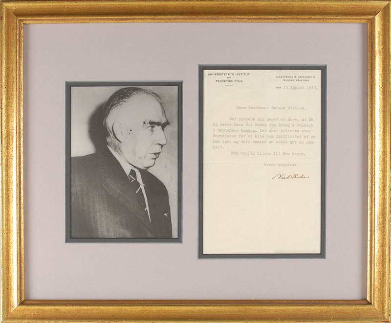 Lot 238 Niels Bohr Typed Letter Signed