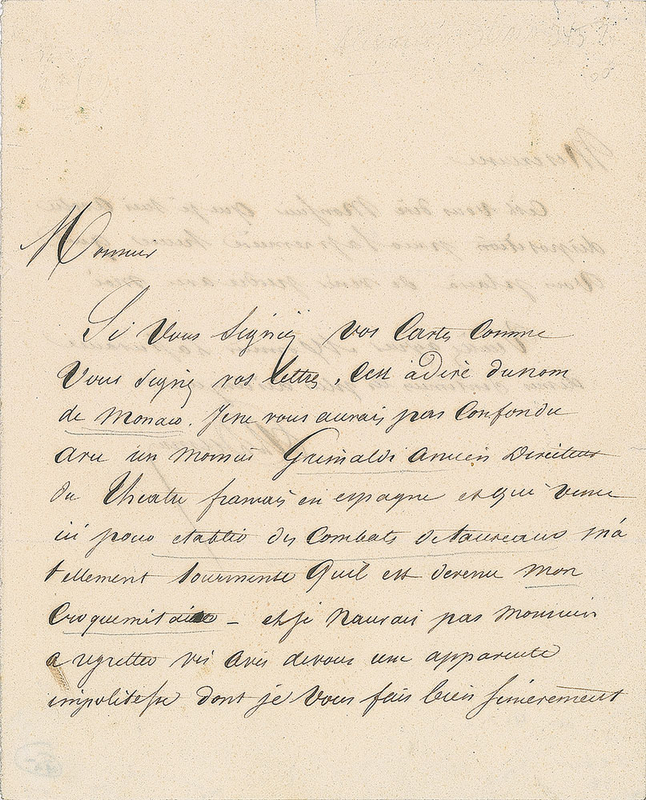 Lot 576 Alexandre Dumas, pere Handwritten Letter Signed