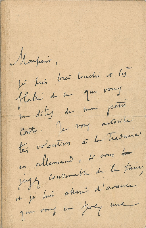 Lot 578 Anatole France Handwritten Letter Signed