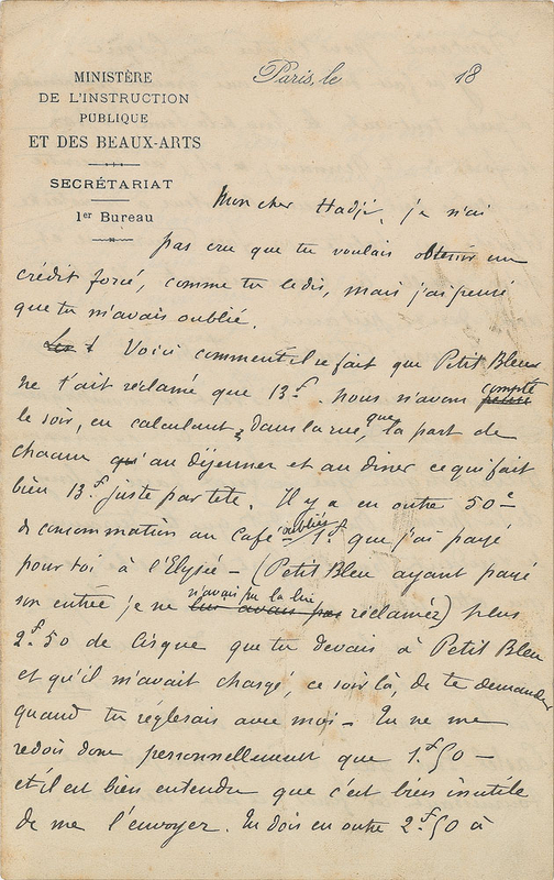 Lot 584 Guy de Maupassant: ?Saynetes et Monologues, in which I have a small piece, has just come out. It is idiotic from cover to cover?