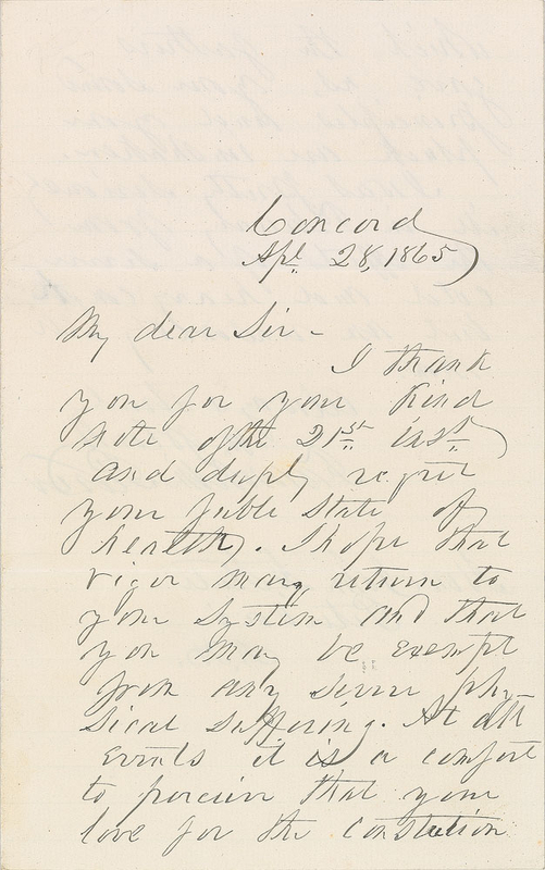 Lot 46 Franklin Pierce: “It is a comfort to perceive that your love for the Constitution which the fathers gave us, your sound principles and your pluck are unshaken”