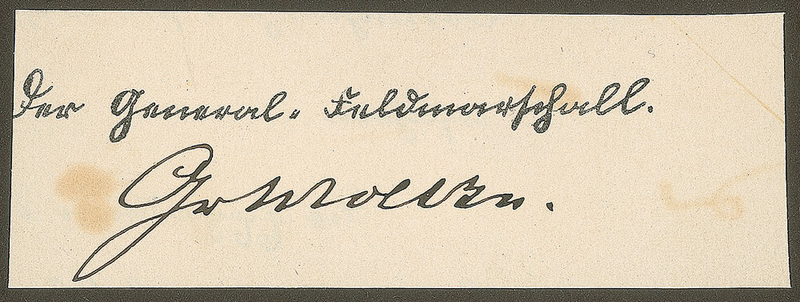 Lot 451 Helmut von Moltke