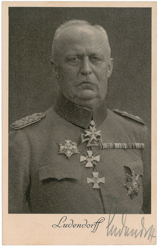 Lot 448 Erich Ludendorff Signed Photograph