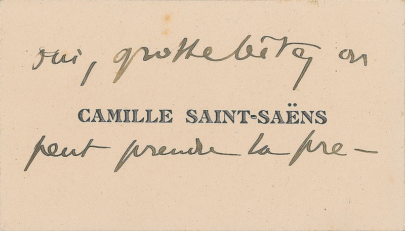 Lot 677 Camille Saint-Saens