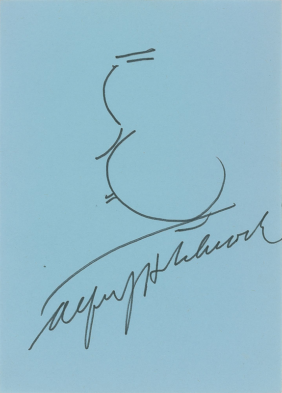 Lot 786 Alfred Hitchcock Sketch