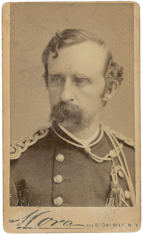 Lot 417 George A. Custer: Distinguished Mora portrait of the famed cavalry commander