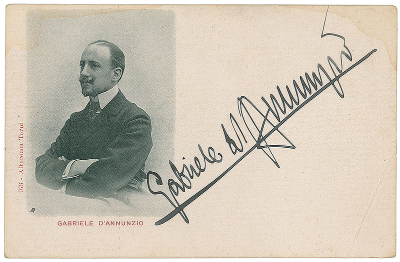Lot 612 Gabriele D'Annunzio Postcard
