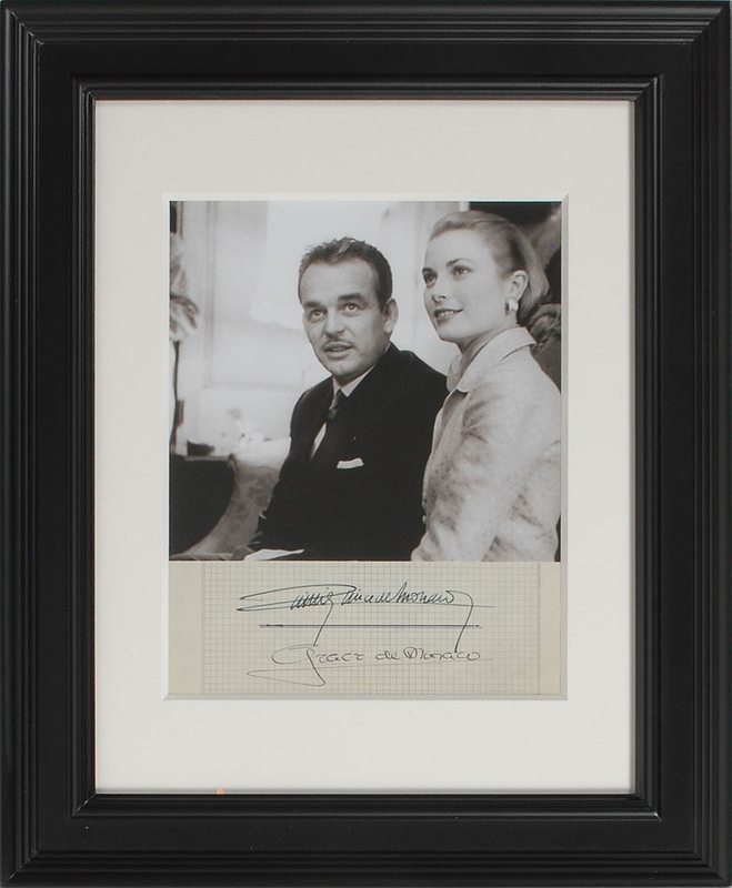 Lot 826 Grace Kelly and Prince Rainier