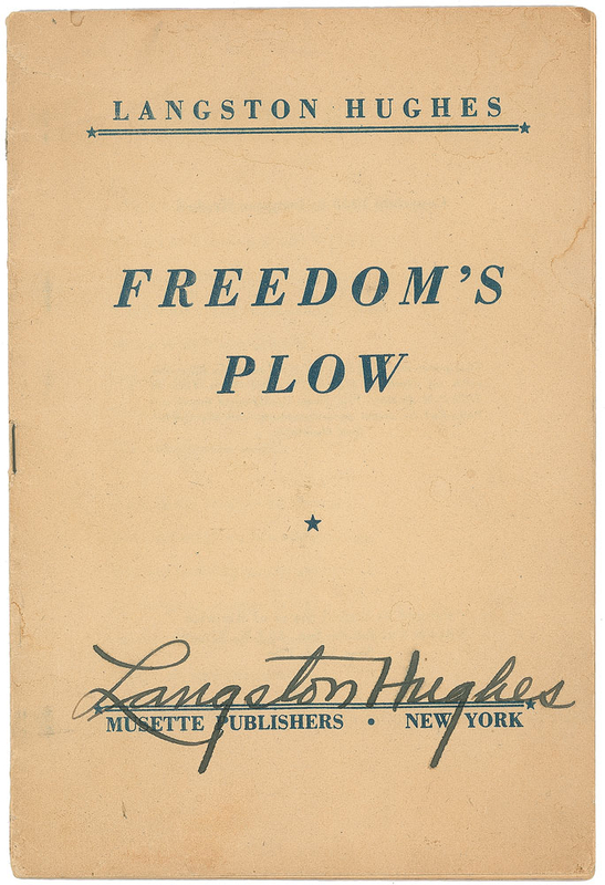Lot 626 Langston Hughes Booklet