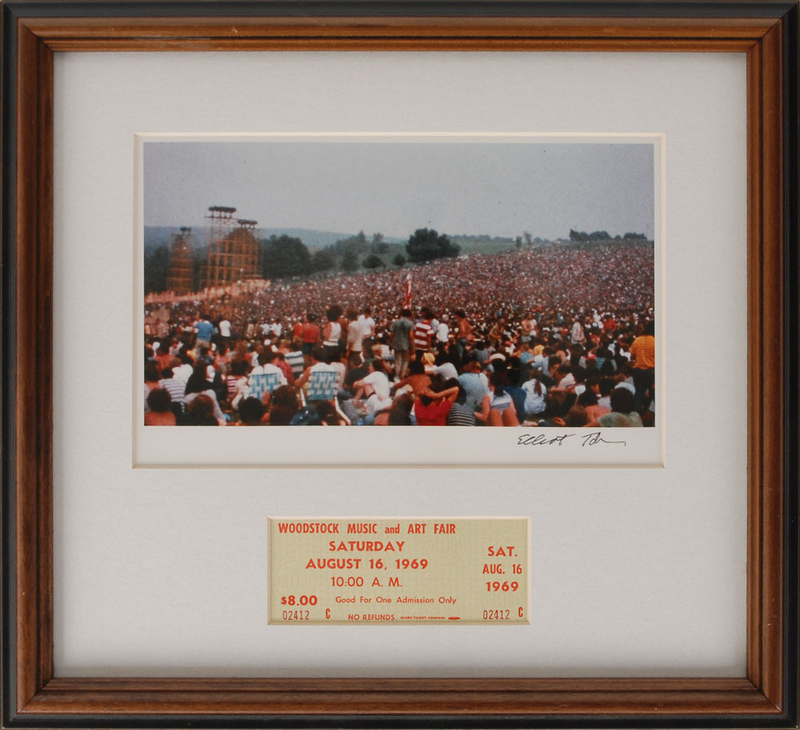 Lot 774 Woodstock Signed Photograph and Ticket