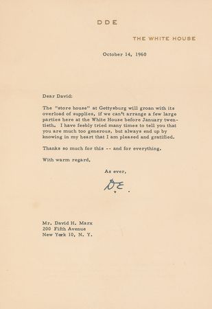 Lot #165 Dwight D. Eisenhower Typed Letter Signed - Image 1