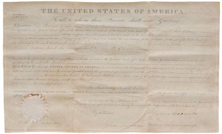 Lot #22 James Monroe Signed Document