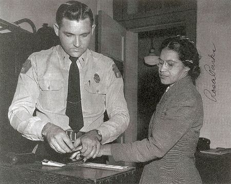 Lot #912 Rosa Parks and James Meredith: Signed photographs from two early civil rights heroes - Image 1